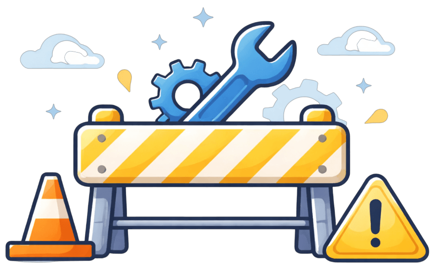 Ilustração de manutenção